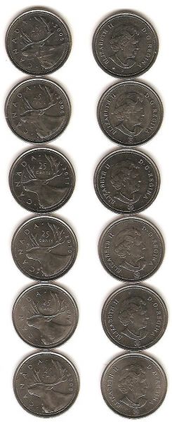 Moedas de Dolar Canada