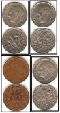 4 Moedas EUA e EURO de 0,01