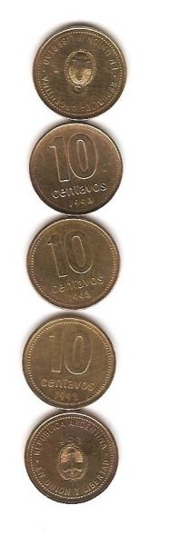 Moedas de Pesos Argentino